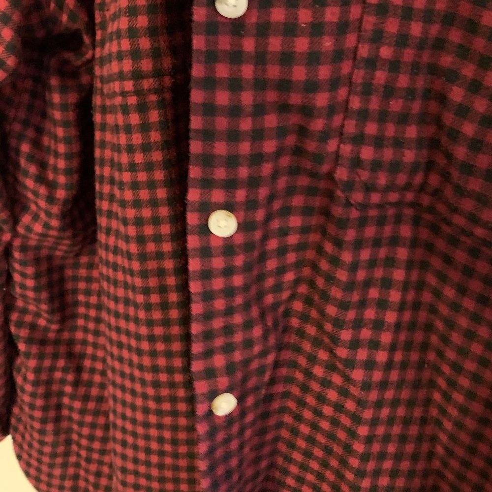 Women red and black checkered flannel